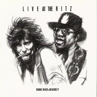 Ronnie Wood & Bo Diddley – Live At The Ritz / JAPAN / ปกเก่าเก็บ / แผ่นดี
