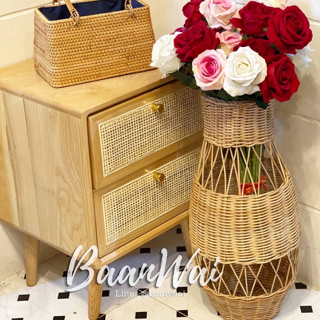 แจกันหวาย แจกันหวายใส่ดอกไม้