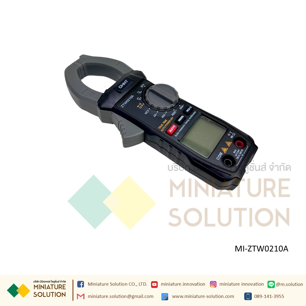 ดิจิตอล แคลมป์มิเตอร์ CHINT DIGITAL CLAMP METER MODEL เครื่องวัดกระแสไฟฟ้า วัดแรงดันไฟฟ้า ครบทุกฟังชั่นพื้นฐาน ZTW0210A