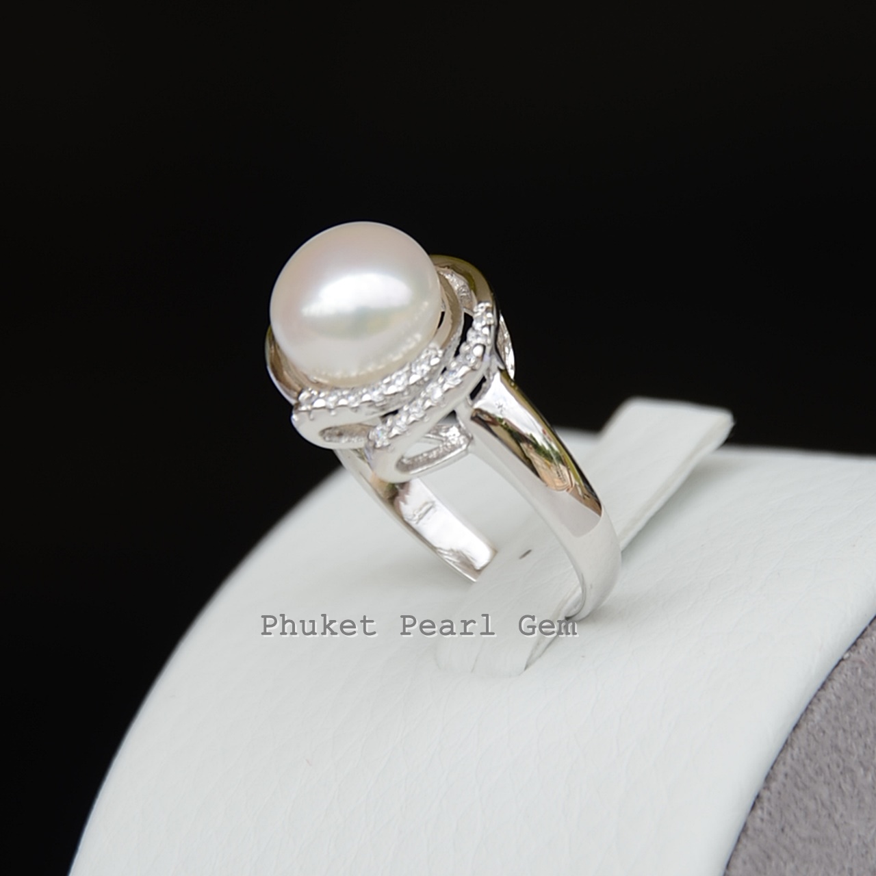 Silver Genuine Pearl Ring