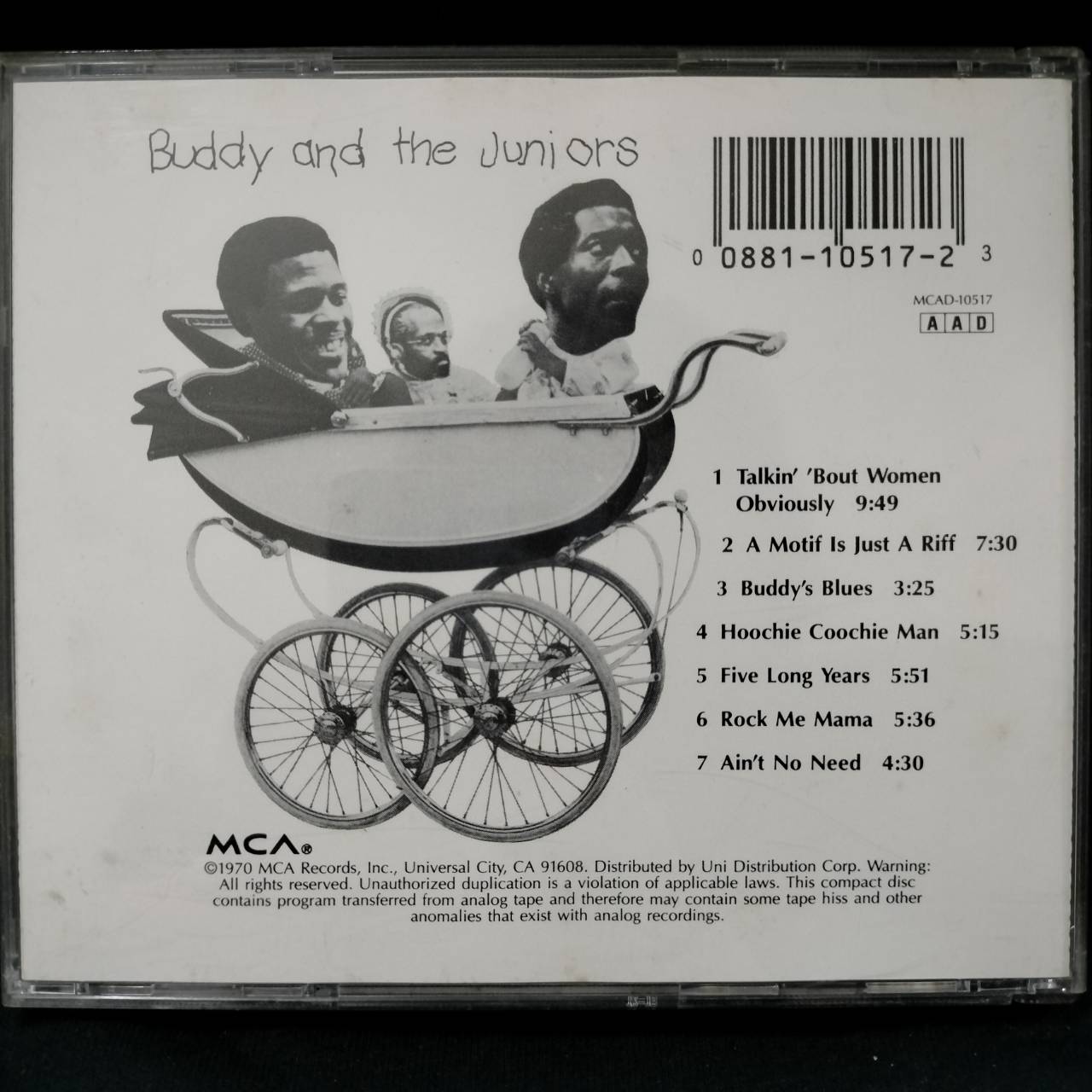 Buddy Guy, Junior Mance & Junior Wells – Buddy And The Juniors / USA / ปกมีจุดเหลือง / แผ่นดี