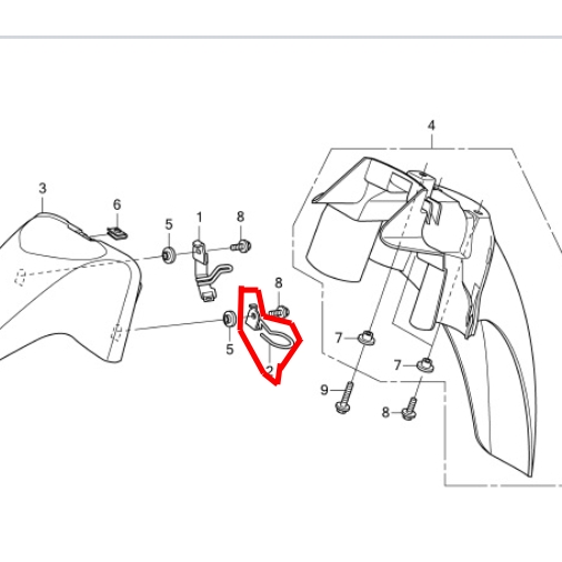 45465-KYZ-900 คลิ๊ปรัดสายมาตรวัดความเร็ว WAVE125i 2012-2019 อะไหล่แท้ HONDA