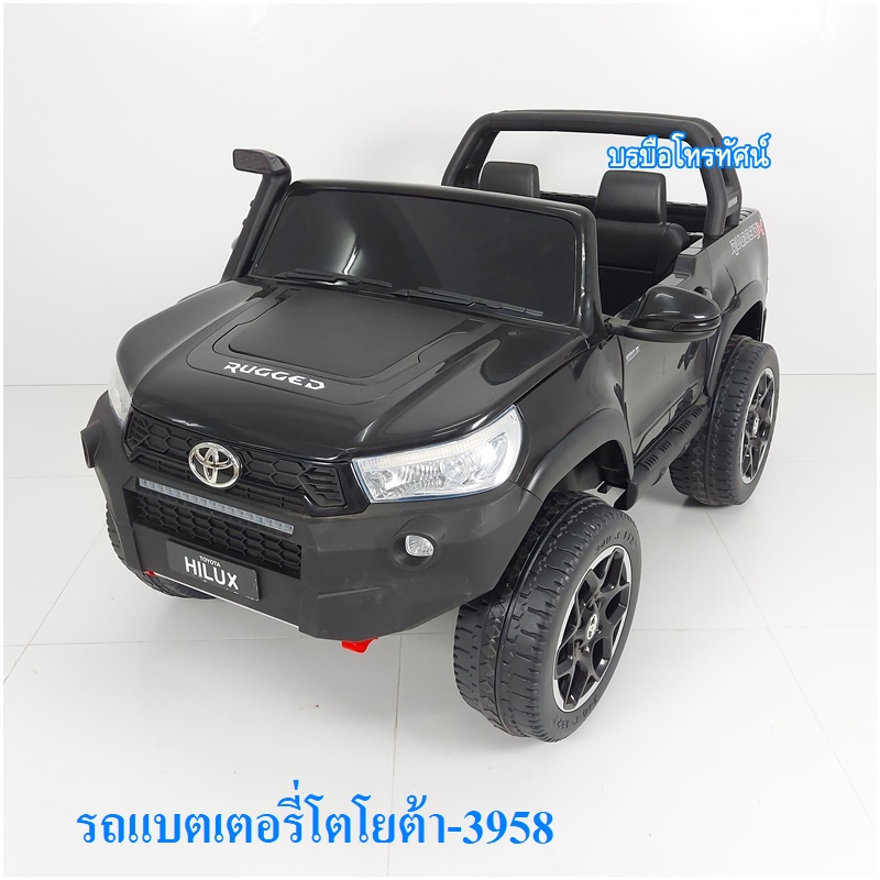 รถแบตเตอรี่ กะบะโตโยต้าลิขสิทธิ์แท้ รถจิ๊บแบตเตอรี่ Jeep Car รถทหาร 4x4 off road รถโฟวิวออฟโรด