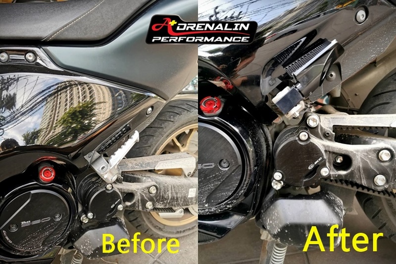 พักเท้าคนซ้อน Rizoma รุ่น urban protocol สำหรับ Tmax 530 560