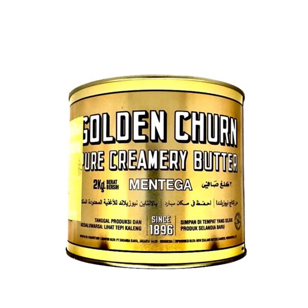 เนยถังทอง เนยสด Golden Churn Salted Butter ชนิดเค็ม นำเข้าจากประเทศนิวซีแลนด์ ขนาด 2 KG (02-0091)