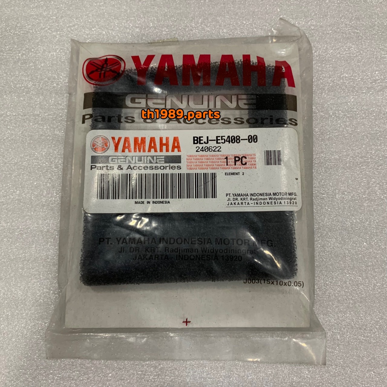 BEJ-E5408-00 ไส้กรองอากาศชุดซีวีที FAZZIO 2022-2025 อะไหล่แท้ YAMAHA