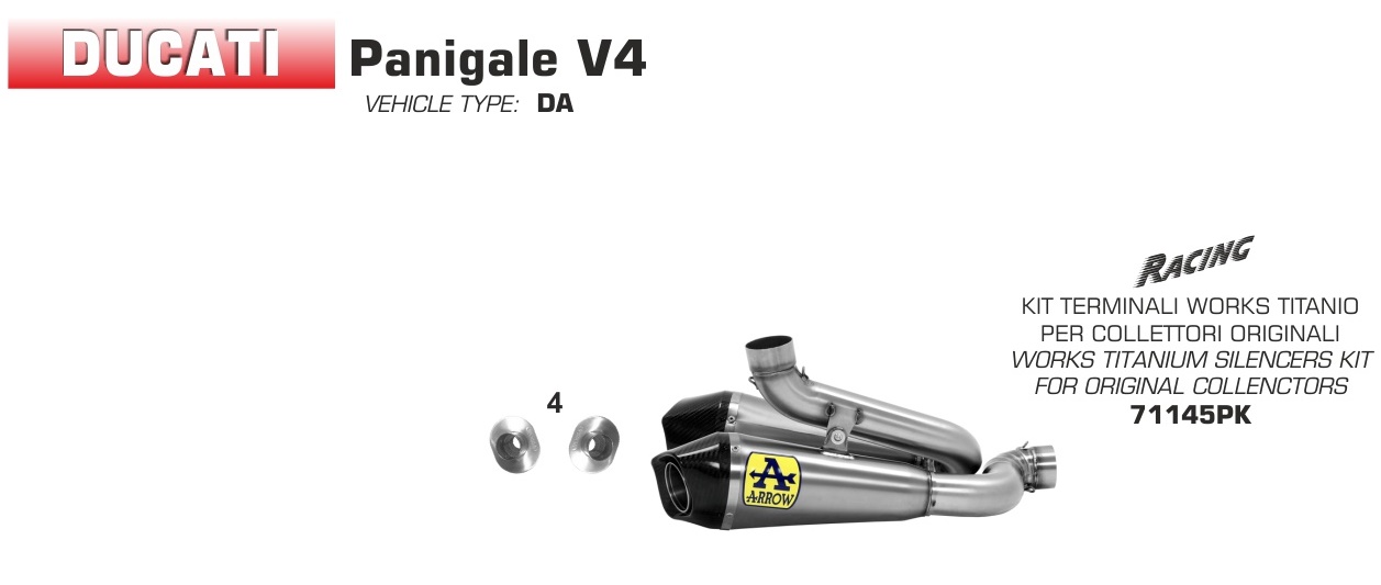 ท่อ Arrow สลิปออน สำหรับ Street Fighter V4 (For Exhibition only)