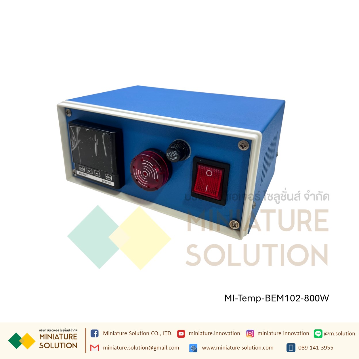 Temperature control box alarm box constant temperature temperature alarm complete set BEM102 temperature control box REX-C100 thermostat (Economy model with safety belt alarm 800W) BEM102