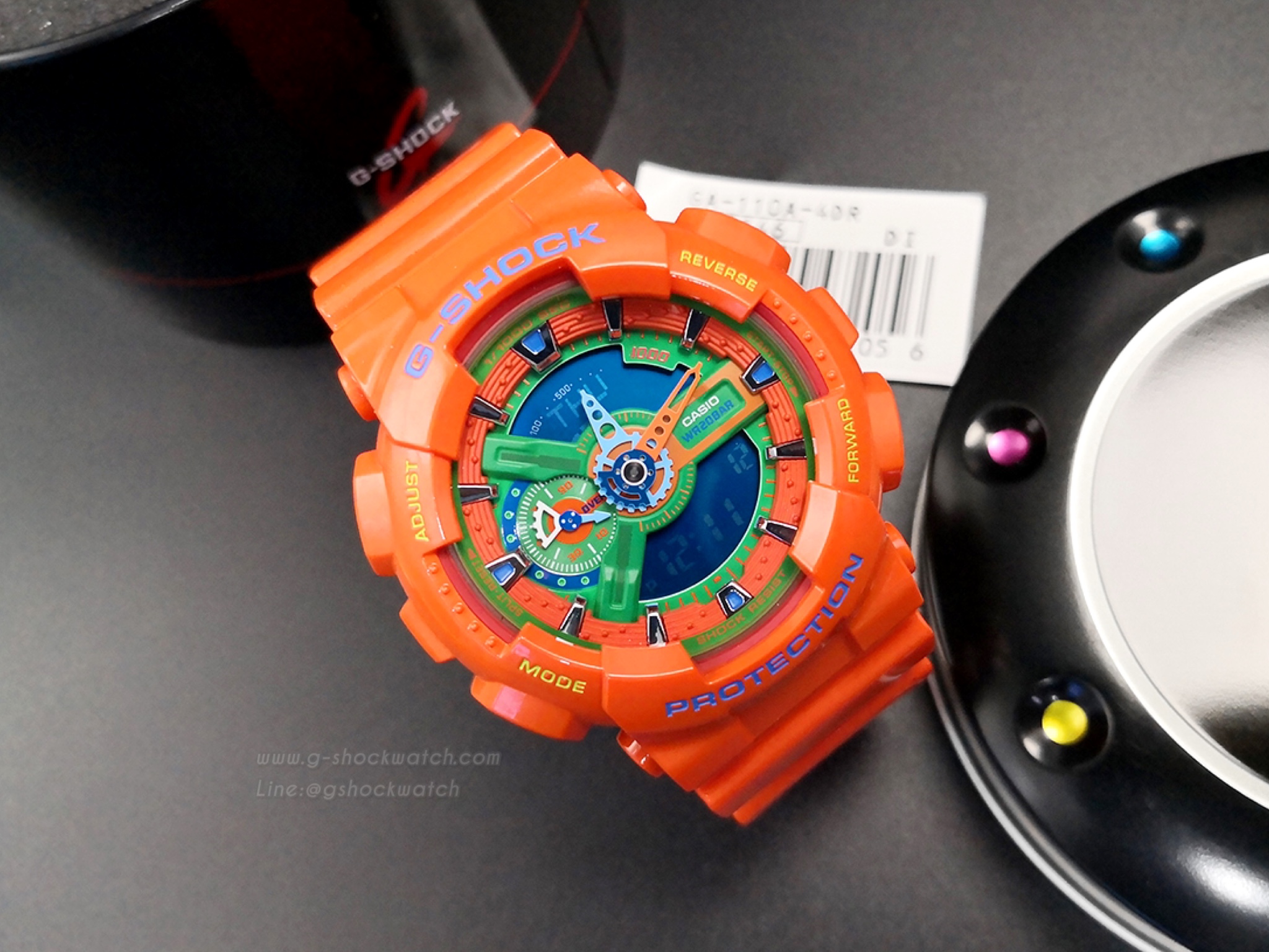 CASIO G-SHOCK นาฬิกาข้อมือ นาฬิกากันน้ำ นาฬิกาของแท้ ประกันศูนย์ CMG 1 ปี รุ่น GA-110A-4DR