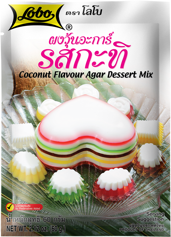 ผงวุ้น รสกะทิ ตราโลโบ ขนาด 60 กรัม (05-1243)
