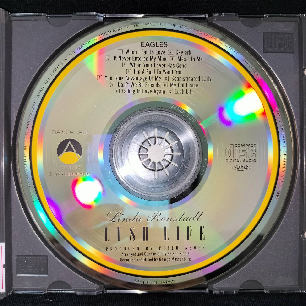 Linda Ronstadt With Nelson Riddle & His Orchestra – Lush Life / JAPAN / แผ่นสภาพนางฟ้า