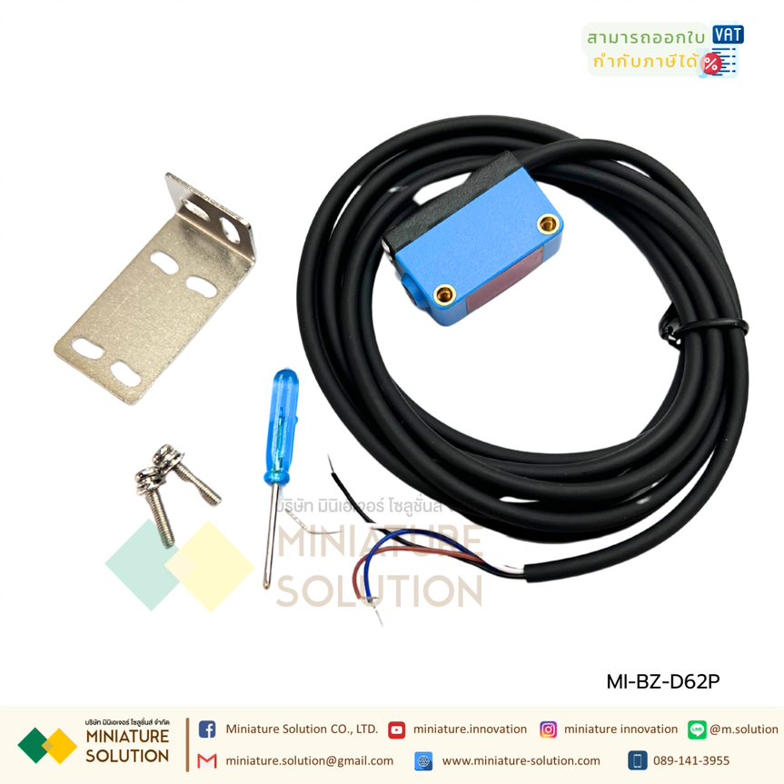 JINGJIAKE BZ-D62 NPN/ BZ-D62 PNP Reflective Photoelectric Sensor Detecting Range 40~600mm, 12~24VDC BZ E3Z-D61 R61 T61 เซนเซอร์ตรวจจับวัตถุ