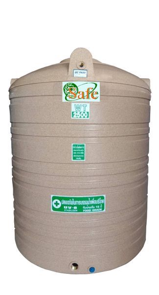 ถังเก็บน้ำบนดินPE Safe แกรนิต ขนาด 2500 ลิตร รุ่น WTG-2500 (FOOD Grade)