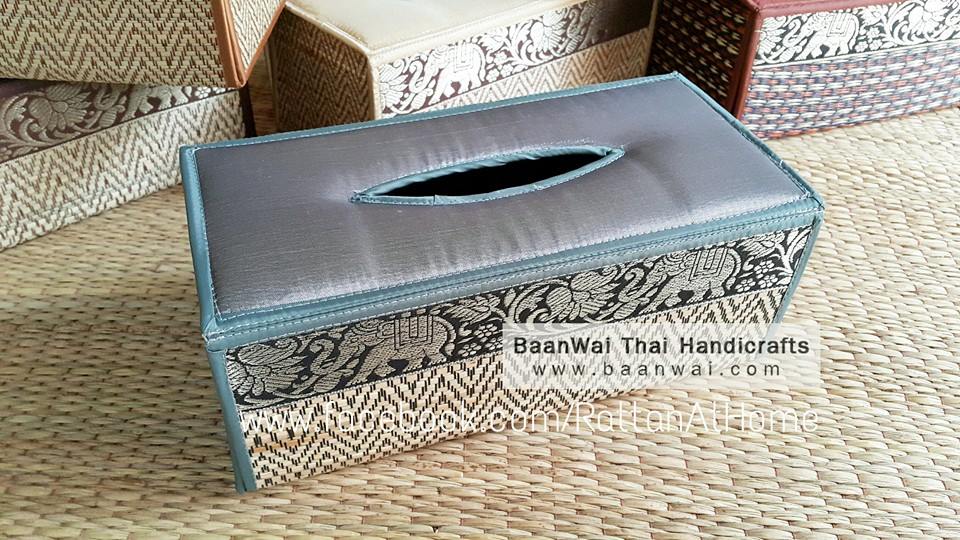 กล่องทิชชู เสื่อกก