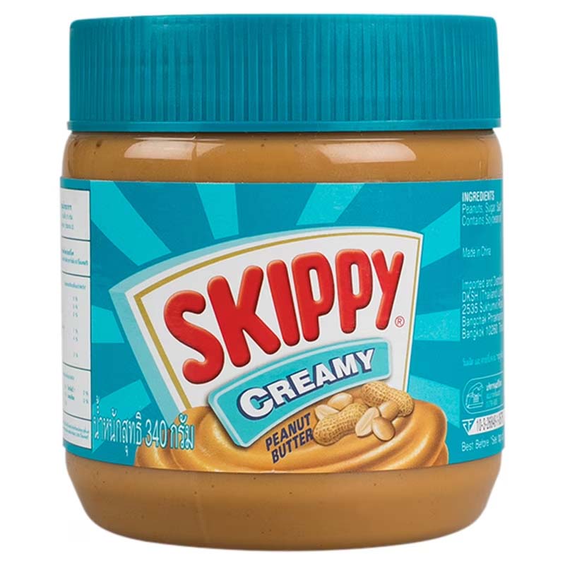 Skippy Creamy Peanut Butter เนยถั่วชนิดละเอียด ตรา Skippy ขนาด 340 กรัม (05-6171)