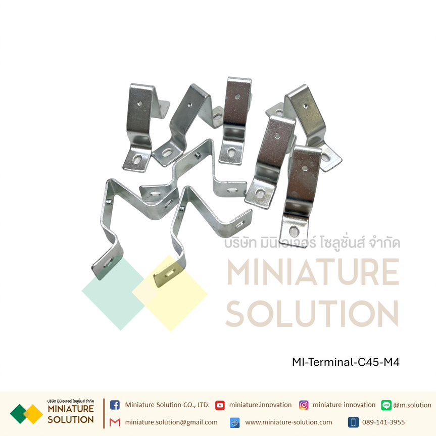 ขายึดปีกนก 45 องศา C45 Guide Rail Slope C45 guide rail bracket (M4 installation type)