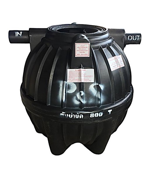 ถังบำบัดน้ำเสีย PE P&S รุ่น PSSTB-800 (ทรงบอลลูน)