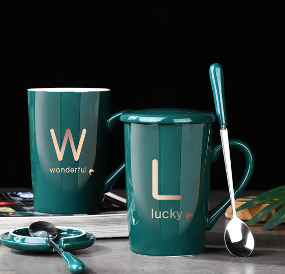 แก้วกาแฟ,แก้วเซรามิก,แก้วเซรามิค,แก้วกาแฟเซรามิกพร้อมช้อน,ชุดแก้วเซรามิก