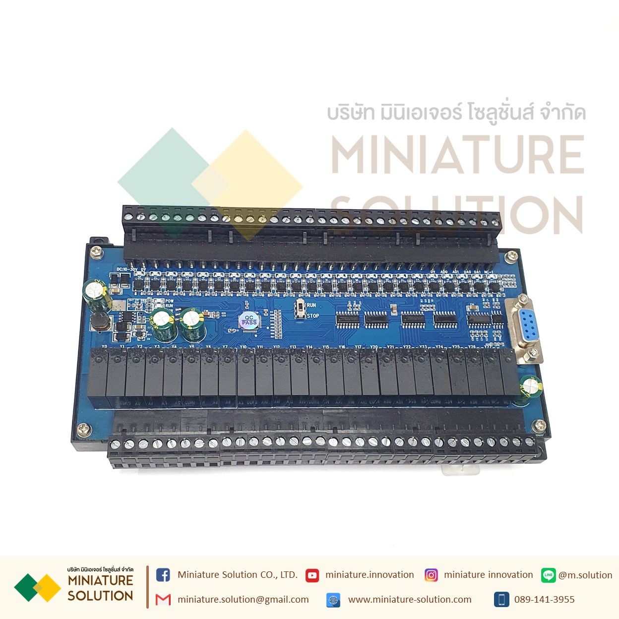 PLC FX2N - 48MR GX PLC บอร์ดควบคุมการตั้งโปรแกรมได้ สำหรับงานอุตสาหกรรม พร้อมรางยึด