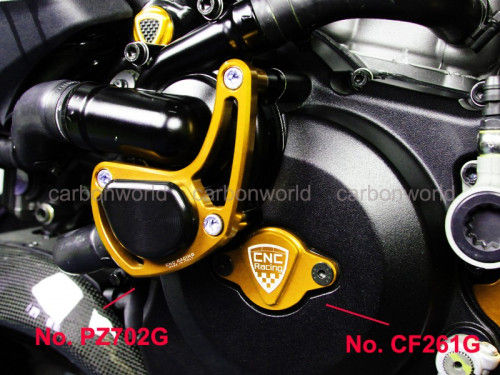 CNC RACING Waterpump protector การ์ดหม้อน้ำ สำหรับ Diavel (รหัสสินค้า PZ702G)