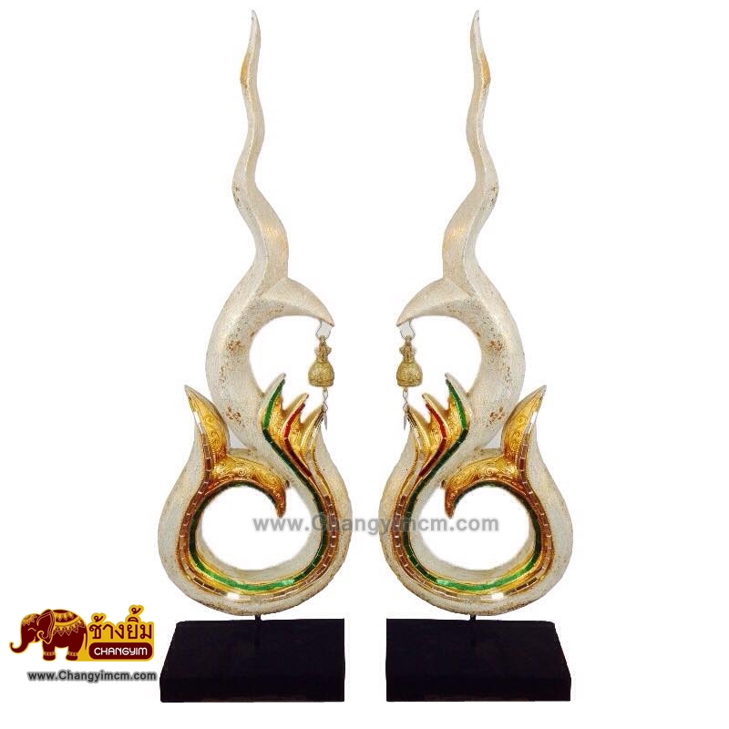 ช่อฟ้าหางปลา ( คู่ )