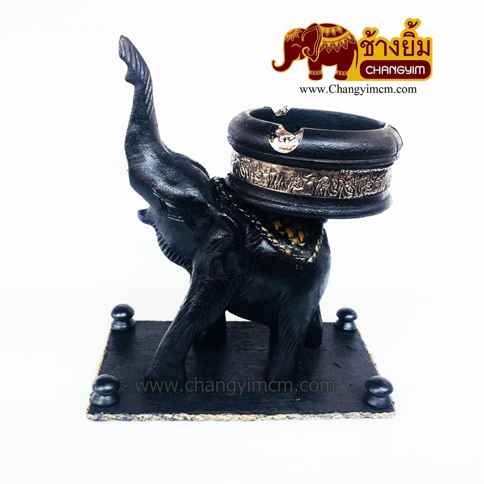 ที่เขี่ยบุหรี่ช้างชูงวง ( มีฐาน )