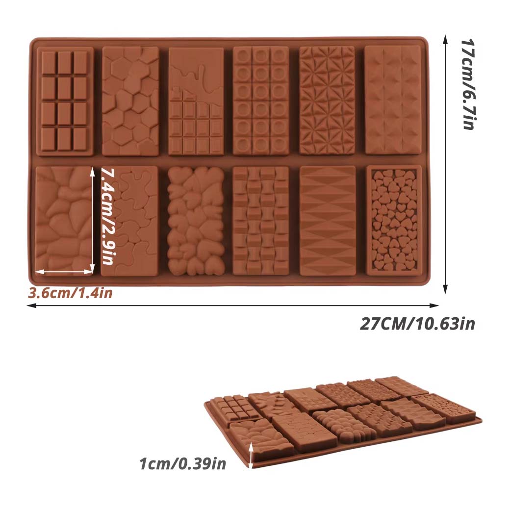 พิมพ์ซิลิโคน ช็อคโกแลตดูไบ ลาย 1 (1.1x17x27.4 cm.) (11-8181)