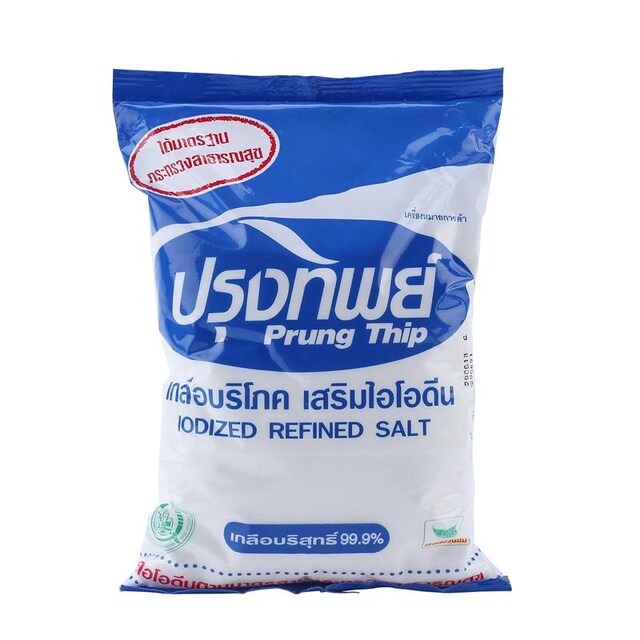 เกลือปรุงทิพย์ 1 kg. Prung Thip Iodized Refined Salt 1 kg. (06-7553)