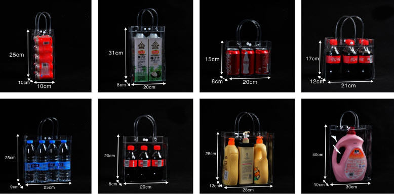 กระเป๋าใสPVC,มีหูหิ้ว,ถุงใส,กระเป๋าพีวีซีใส,กระเป๋าใส,ถุงใส่สินค้า