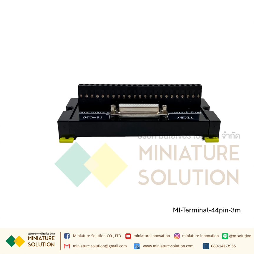 CN1(44Pin/DB44-Female)-Terminal Blocks DB44(Male)-to-DB44(Male) Cable servo driver relay terminal block สาย พร้อม เทอร์มินอล Terminal block + 3m data cable TS-020 TZQBX
