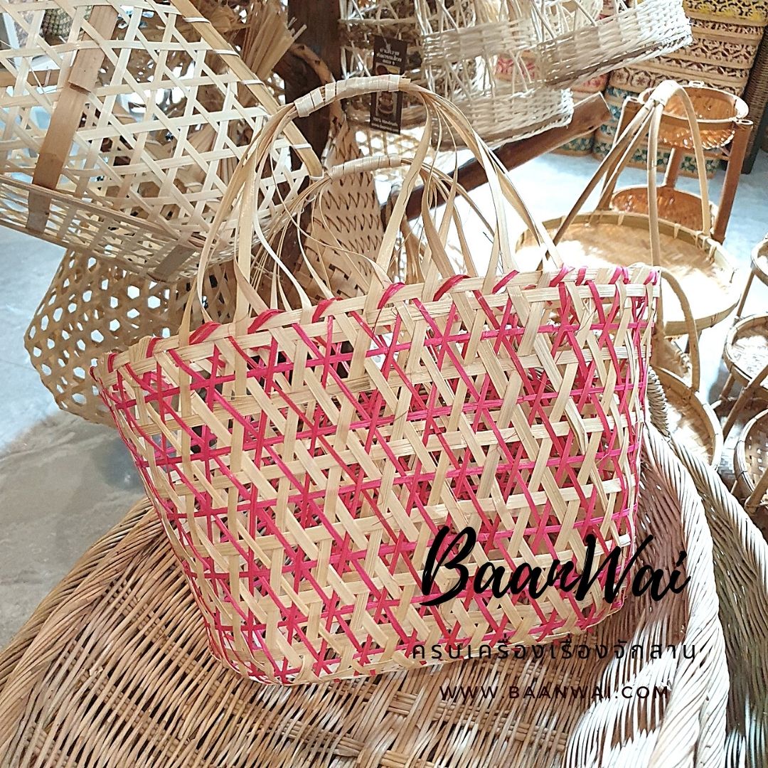 กระเช้าชะลอม ชะลอมลายดาวลอมเดือน