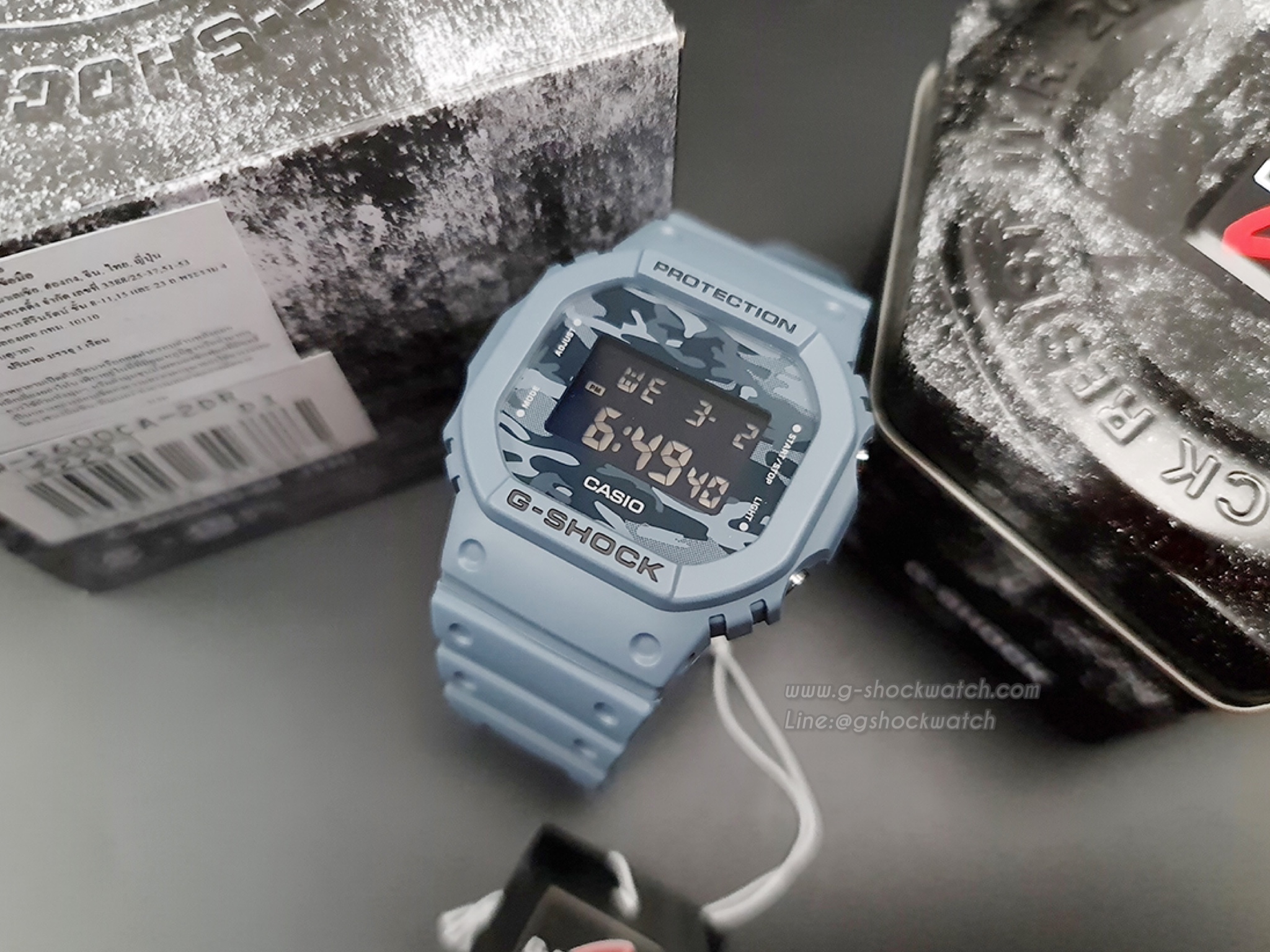 CASIO G-SHOCK นาฬิกาข้อมือ นาฬิกากันน้ำ นาฬิกาของแท้ ประกันศูนย์ CMG 1 ปี รุ่น DW-5600CA-2