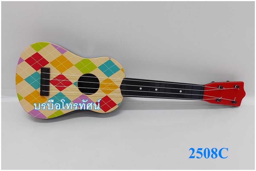 กีต้าร์ลายการ์ตูน อูคูเลเล่ Ukulele คีย์บอร์ดเปียโนไฟฟ้า กลองชุด เครื่องดนตรี
