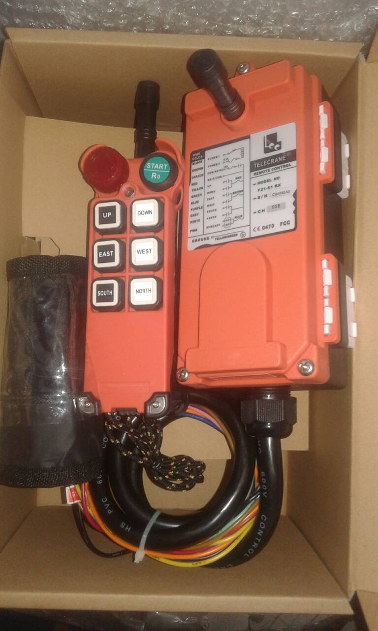 รีโมทเครนไฟฟ้า ไร้สาย รุ่น F21-E1 telecrane 6 ปุ่ม 1 สปีด/รีโมทรอกไฟฟ้าไร้สาย รุ่น F21-E1 telecrane 6 ปุ่ม 1 สปีด/F21-E1 telecrane crane control remote 1 speed