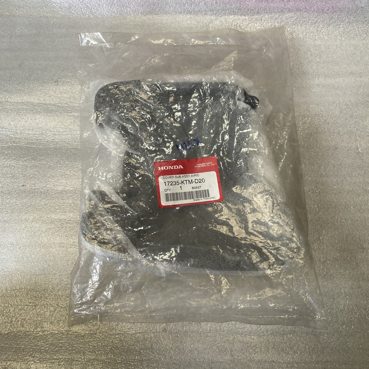 17235-KTM-D20 ชุดฝาครอบเรือนไส้กรองอากาศ WAVE125i (ไฟเลี้ยวบังลม) อะไหล่แท้ HONDA