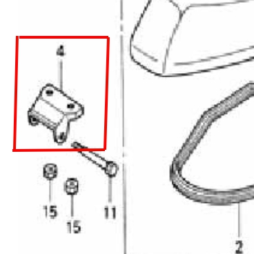 77201-KPH-900 หูยึดเบาะ (บานพับเบาะ) WAVE125i 2005 , WAVE125S, WAVE100, CLICK110 อะไหล่แท้ HONDA