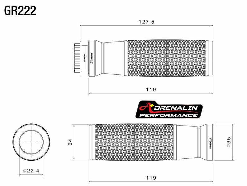 Rizoma ปลอกแฮนด์ รุ่น Urlo ทรงอวบ แน่นเต็มมือ สำหรับคันเร่งแบบสาย