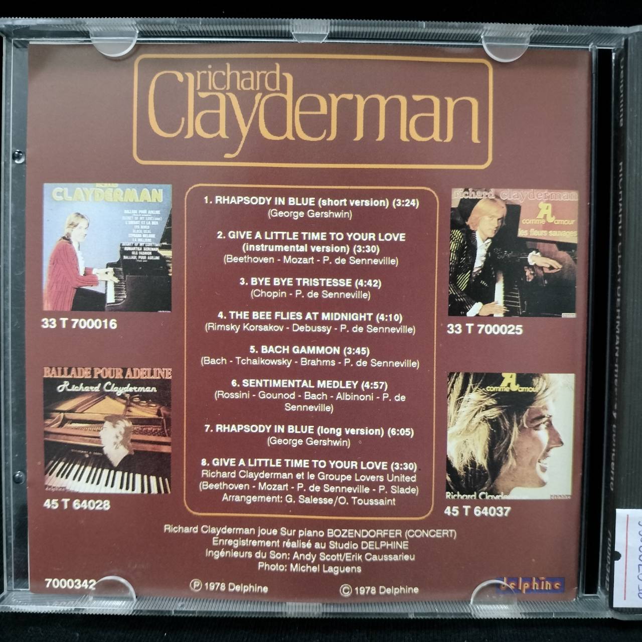 Richard Clayderman – Medley Concerto / JAPAN / แผ่นดี