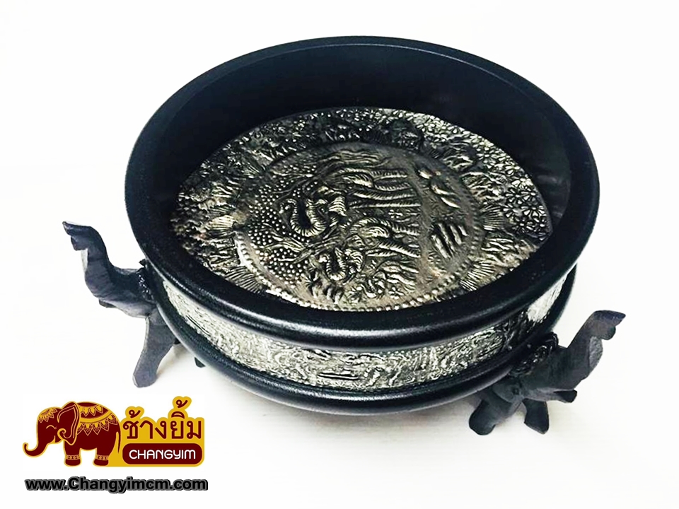 ที่เขี่ยบุหรี่ช้างชูงวง ( มีฐาน )