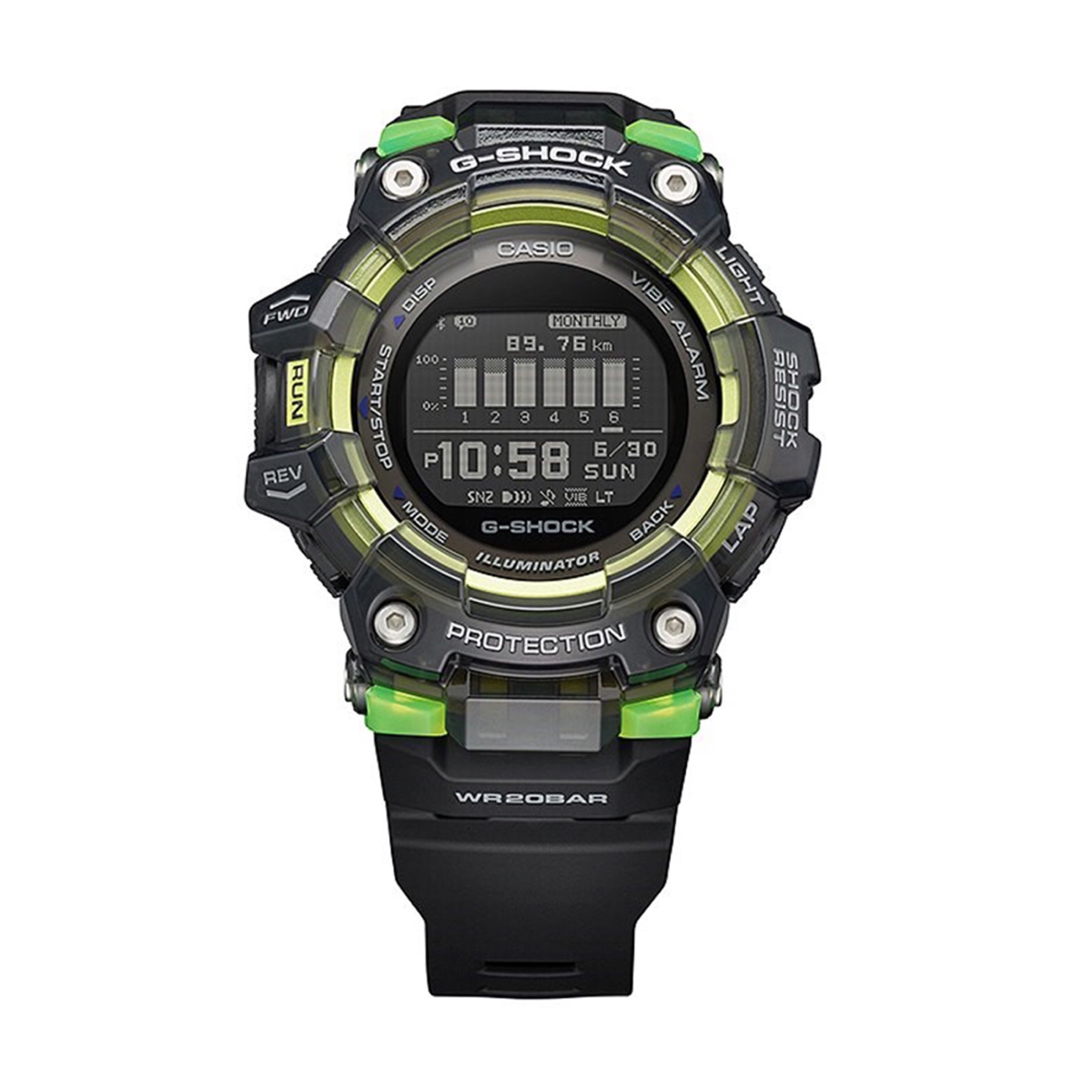 CASIO G-SHOCK นาฬิกาข้อมือ นาฬิกากันน้ำ นาฬิกาของแท้ ประกันศูนย์ CMG 1 ปี รุ่น GBD-100SM-1D