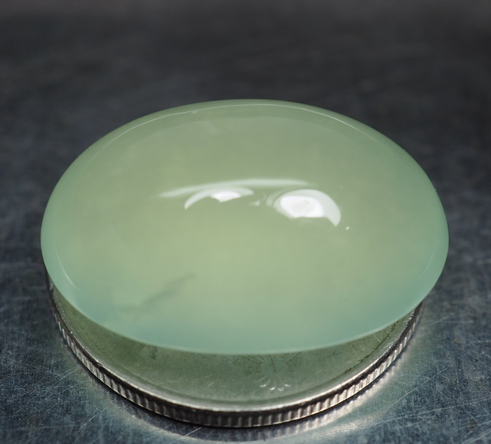 พรีไนท์สีเขียวสวย (Prehnite) 20.15 กะรัต