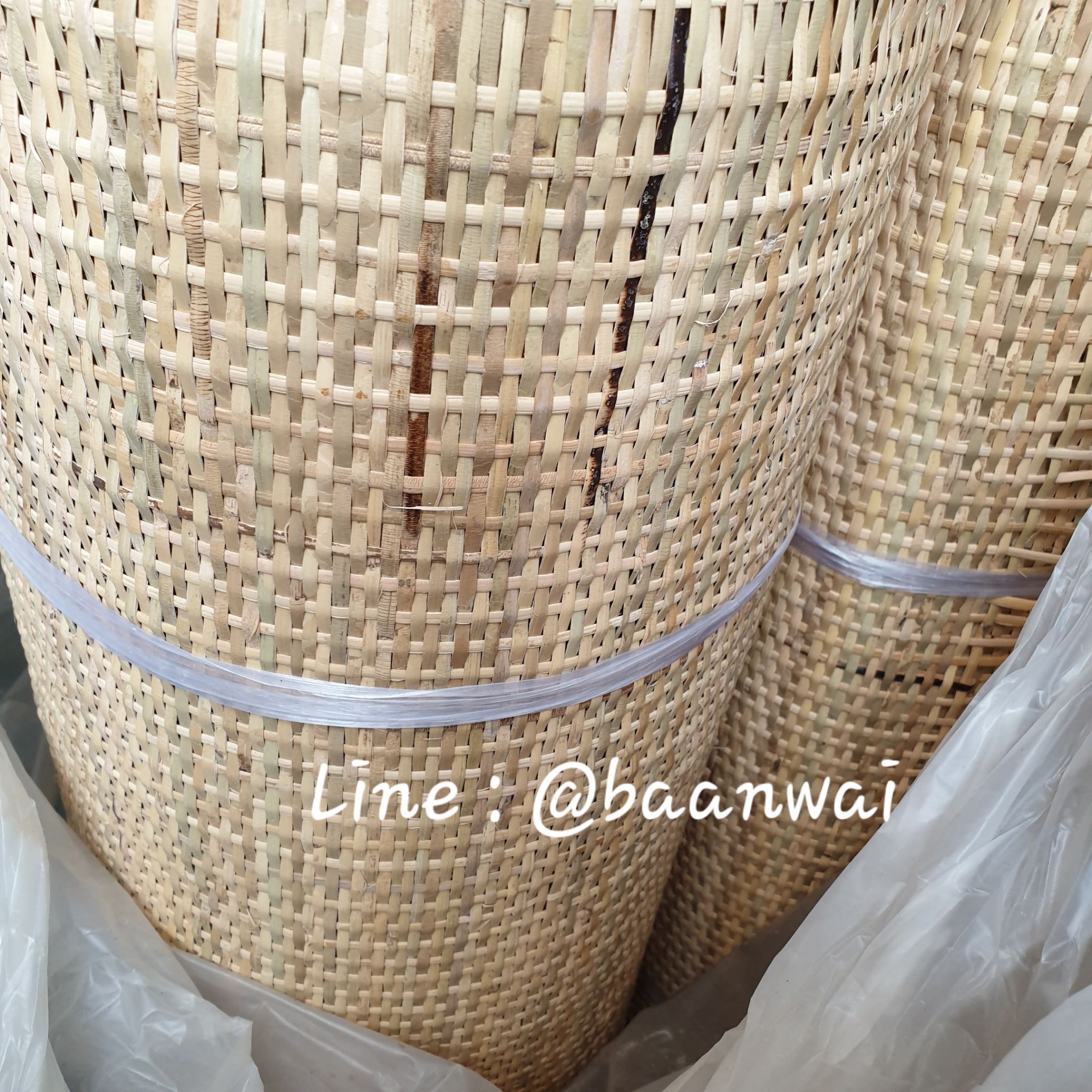 แผ่นหวายสาน หวายสาน รหัส GH-750 ผิวหวาย (สั่งสินค้า Line:@baanwai)