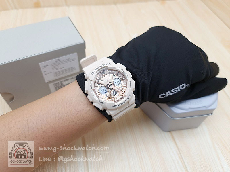 CASIO G-SHOCK MINI นาฬิกาข้อมือ นาฬิกากันน้ำ นาฬิกาของแท้ ประกันศูนย์ CMG 1 ปี รุ่น GMA-S120MF-4A