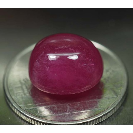 พลอยทับทิม (Ruby) 10.50 กะรัตสีแดงชมพู