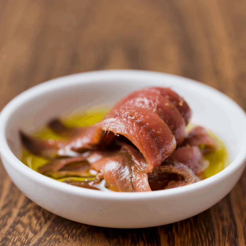 Anchovies in Oil 50 g. ปลาแอนโชวีในน้ำมัน la Monegasque (05-7163)