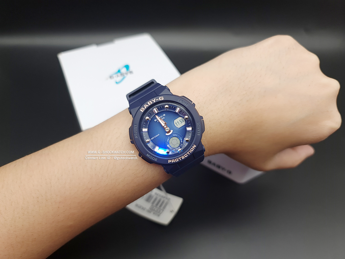 CASIO BABY-G นาฬิกาข้อมือ นาฬิกากันน้ำ นาฬิกาของแท้ ประกันศูนย์ CMG 1 ปี รุ่น BGA-250-2A2