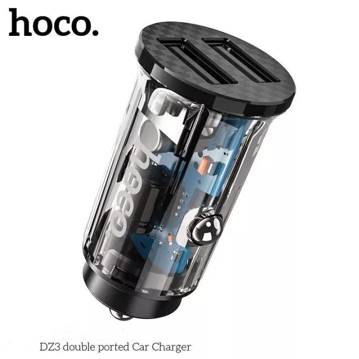 ชุดหัวชาร์จ HOCO DZ3 2 USB Output 2.4A พร้อมหน้าจอ LCD แสดงอัตราการจ่ายไฟ - สะดุดตามใจ - รถยนต์ Car
