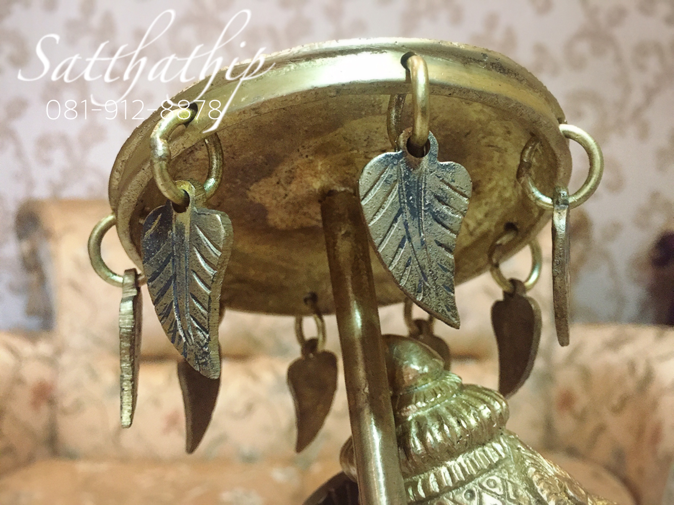 พระพิฆเนศปางนารทคเณศ (ทองเหลือง) ผลิตและนำเข้าจากอินเดีย - Ganesha: Lord of Success