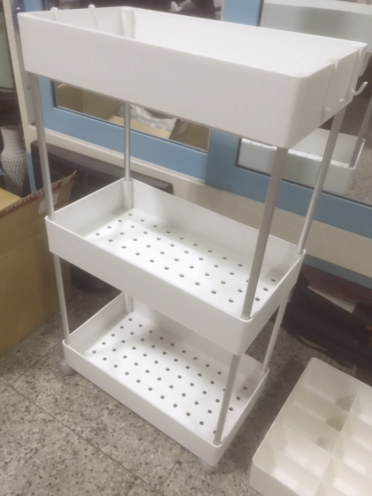 ชั้นวางของคุณแม่ ชั้นเก็บของล้อเลื่อน ชั้นเก็บของเข็นได้ ชั้นเก็บของอเนกประสงค์ ชั้นเก็บของ 3 ชั้น