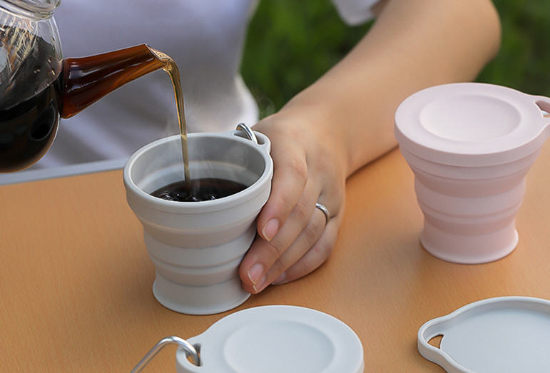 ถ้วยซิลิโคนพับได้,แก้วซิลิโคน,แก้วซิลิโคนพกพา,ถ้วยพับได้พร้อมที่ห้อย,180ml